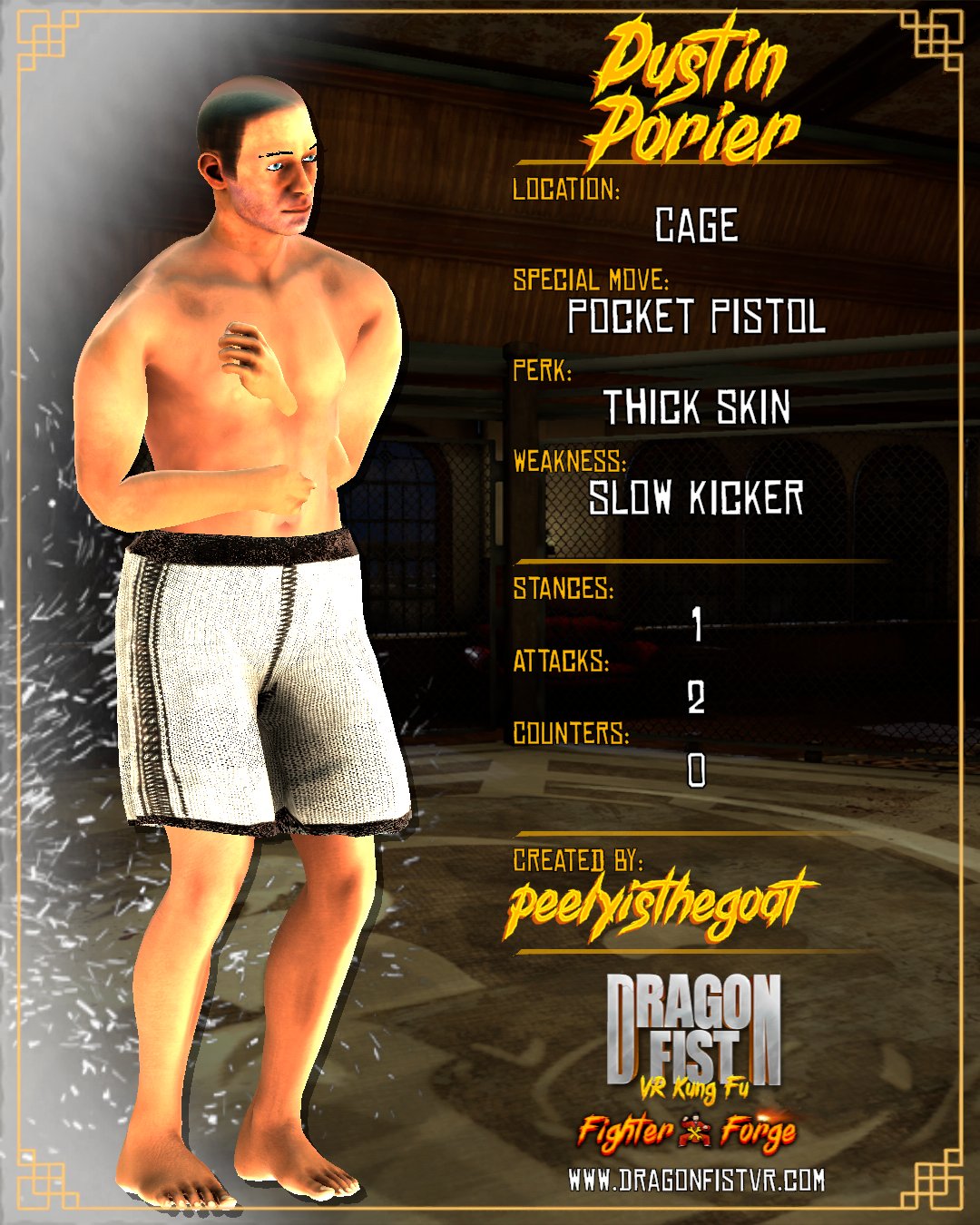 Dustin Porier - Created By: peelyisthegoat